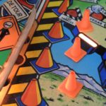 Road work cones Red & Ted's Road Show pinball mod